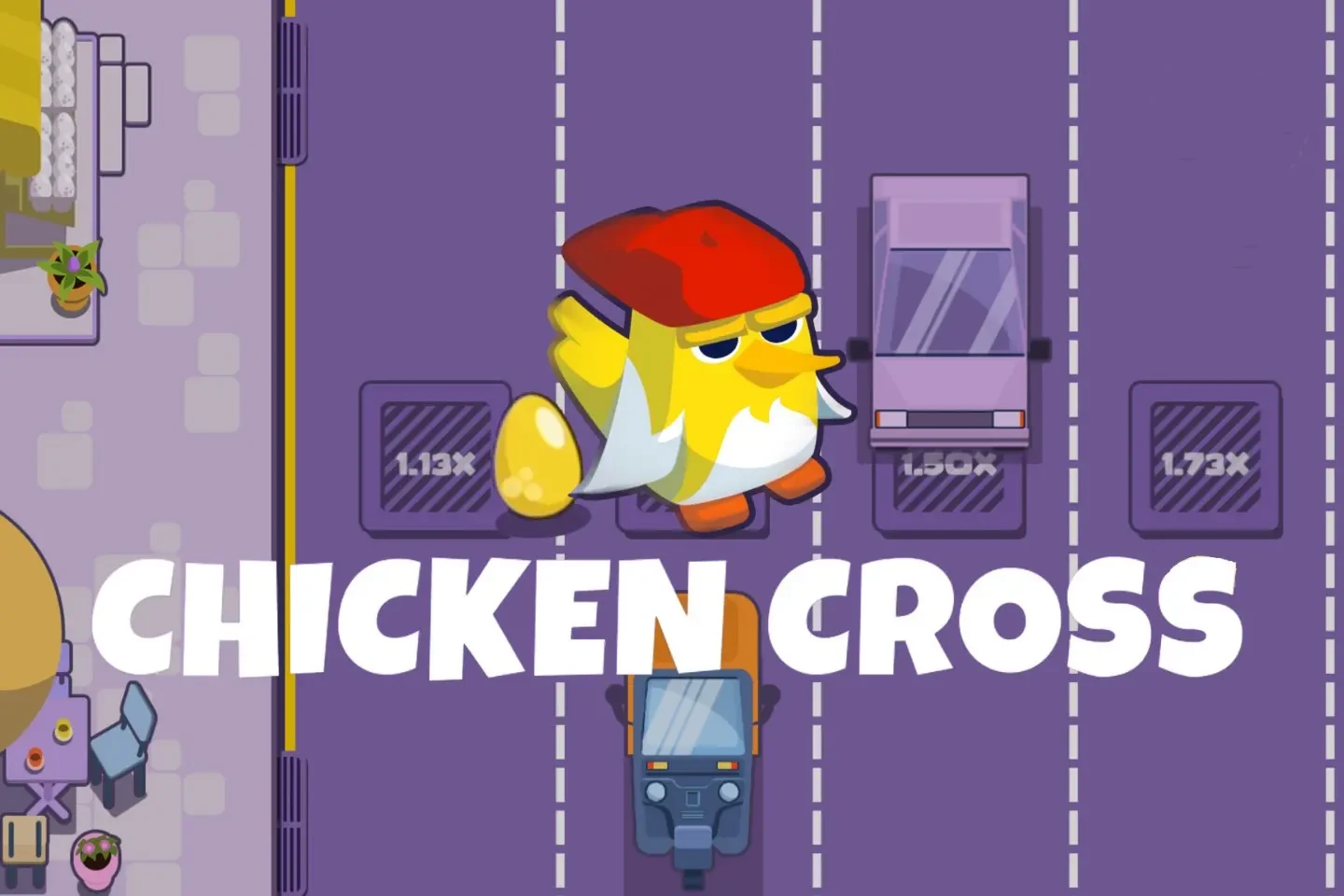 chicken cross game money